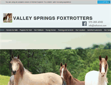 Tablet Screenshot of missourifoxtrotter.com